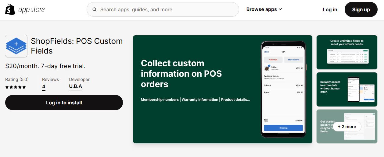 ShopFields: POS Custom Fields